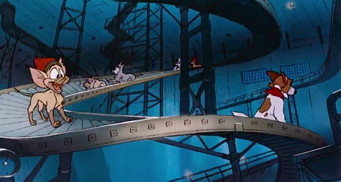 Oliver & Company (1988) BluRay 720p h264 [Hindi-English]